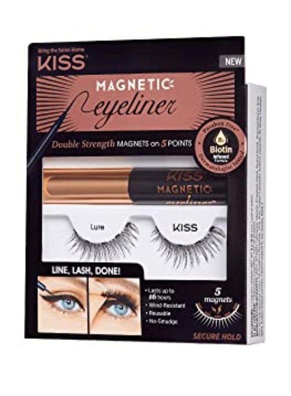 Kiss Magnetic Eyeliner Kit, Kmek01c, Black