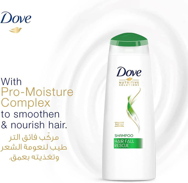 Dove Nutritive Solutions Hair Fall Rescue Shampoo for Damaged Hair, 400ml