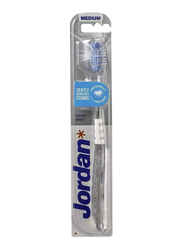 

Jordan Target White Toothbrush, White, Medium