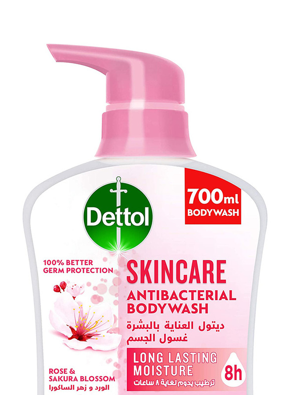 Dettol Skincare Shower Gel & Bodywash Liquid For Effective Germ Protection & Personal Hygiene, 700ml