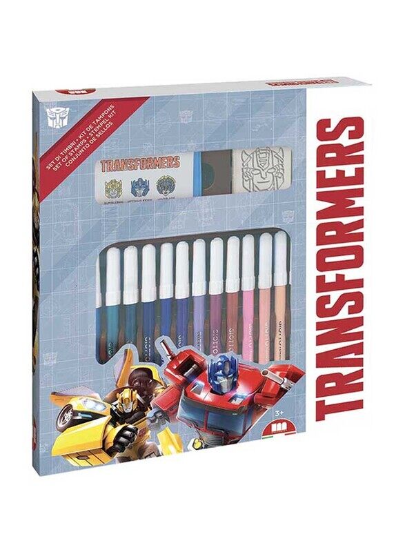 

Multiprint Transformers Felt-Tip Coloured Pen Set, 18-Pieces, Multicolour
