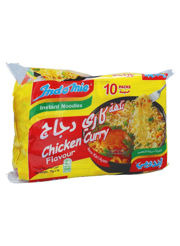 Indomie Chicken Curry Instant Noodles, 10 Packs x 75g