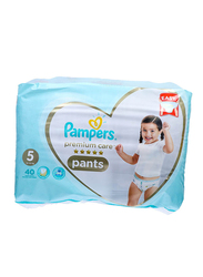 Pampers Premium Care Pants, Size 5, Junior, 12-18 kg, Jumbo Pack, 40 Count