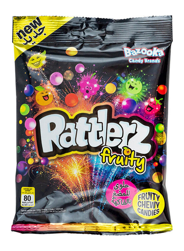 

Bazooka Rattlerz Fruity Chewy, 120g