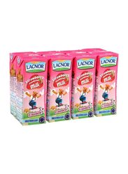 Lacnor Strawberry Flavoured Milk, 8 x 180ml