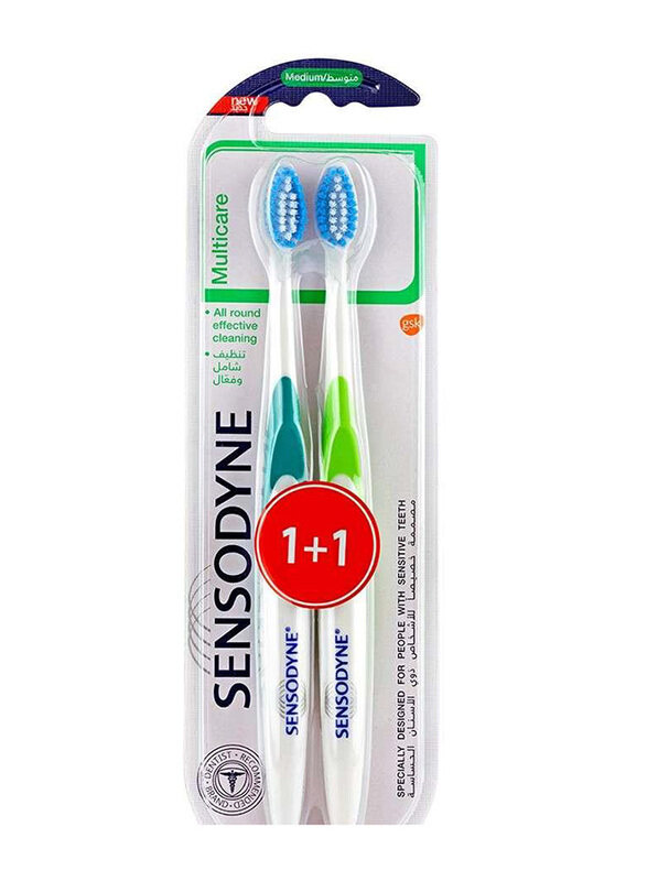 

Sensodyne Multicare Medium Toothbrush, 2 Pieces