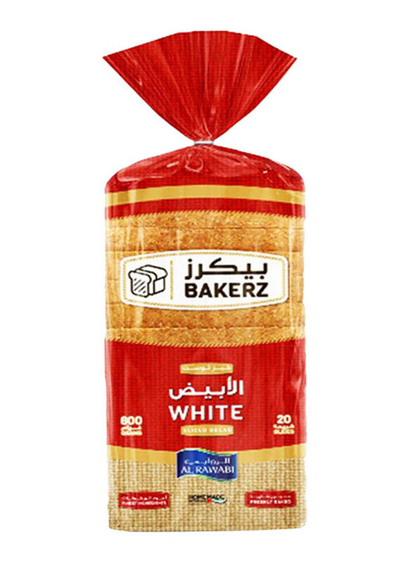 

Al Rawabi Bakerz White Sliced Bread, 600g