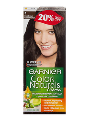 Garnier Colour Naturals Crème Haircolor, 110ml, 3 Dark Brown