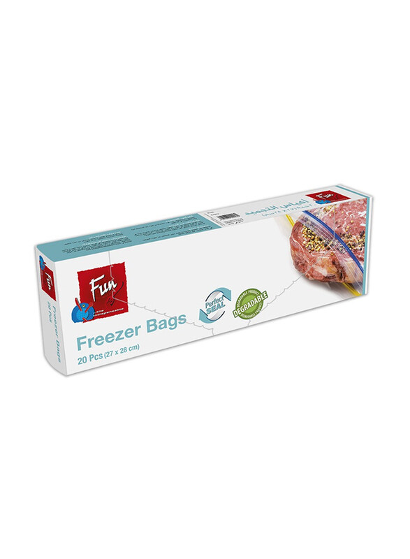 

Fun Biodegradable Freezer Ziper Bags, 20 Pieces