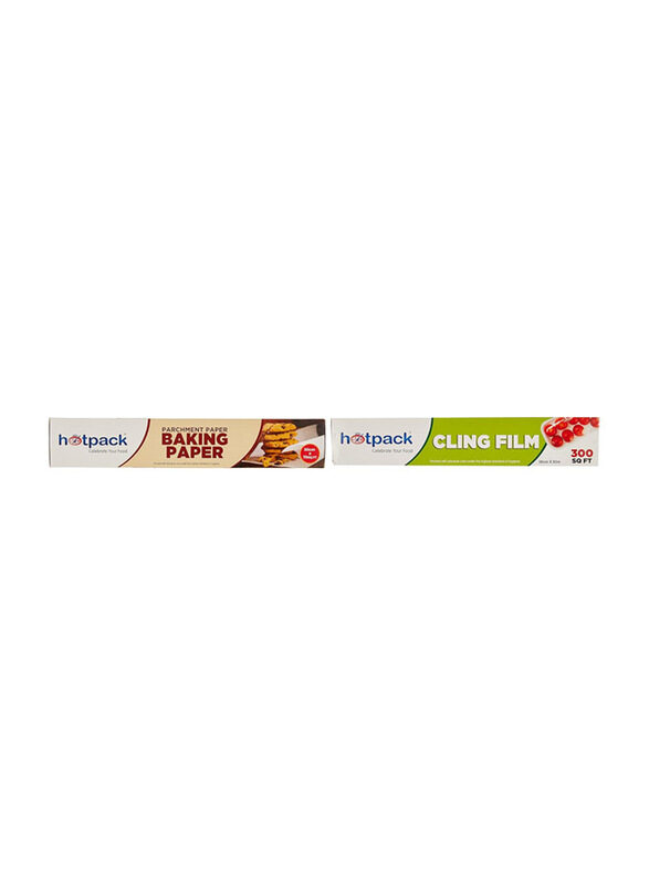 

Hotpack Disposable Cling Film and Baking Paper Set, 2 Pieces