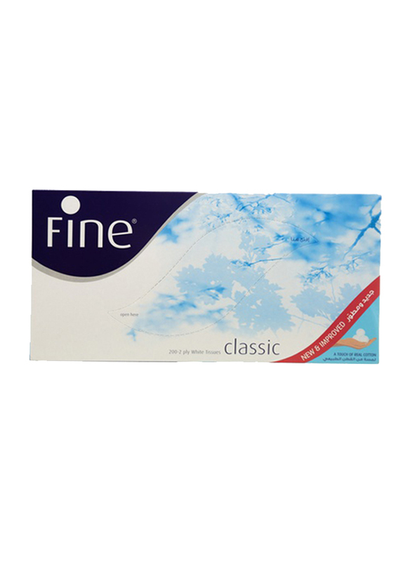 Fine Facial Sterilized Tissues, 200 Sheets x 2 Ply