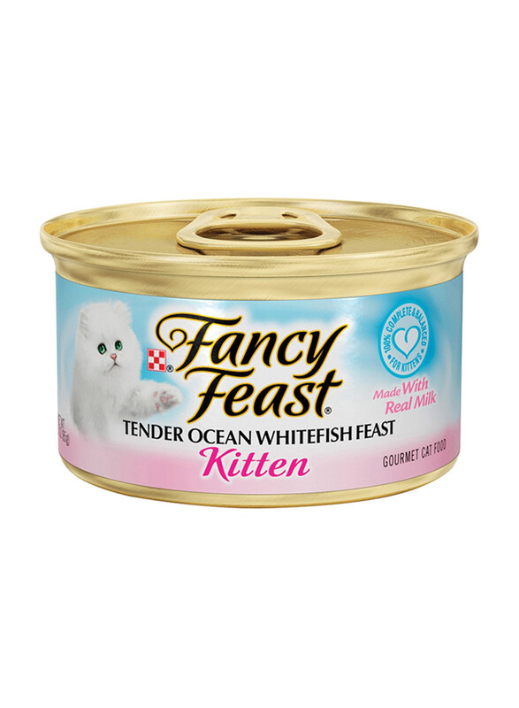 

Purina Fancy Feast Kitten Ocean Whitefish Feast Wet Cat Food, 85g