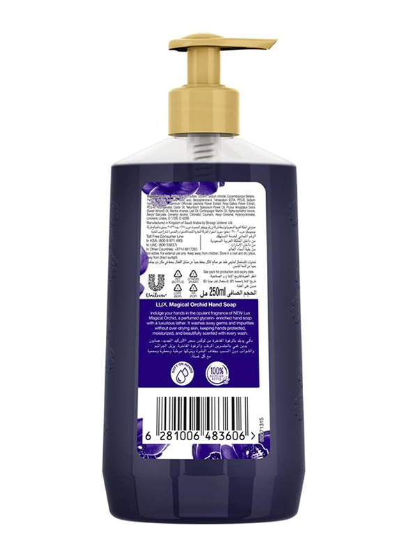 Lux Magical Orchid Antibacterial Liquid Handwash, 250ml