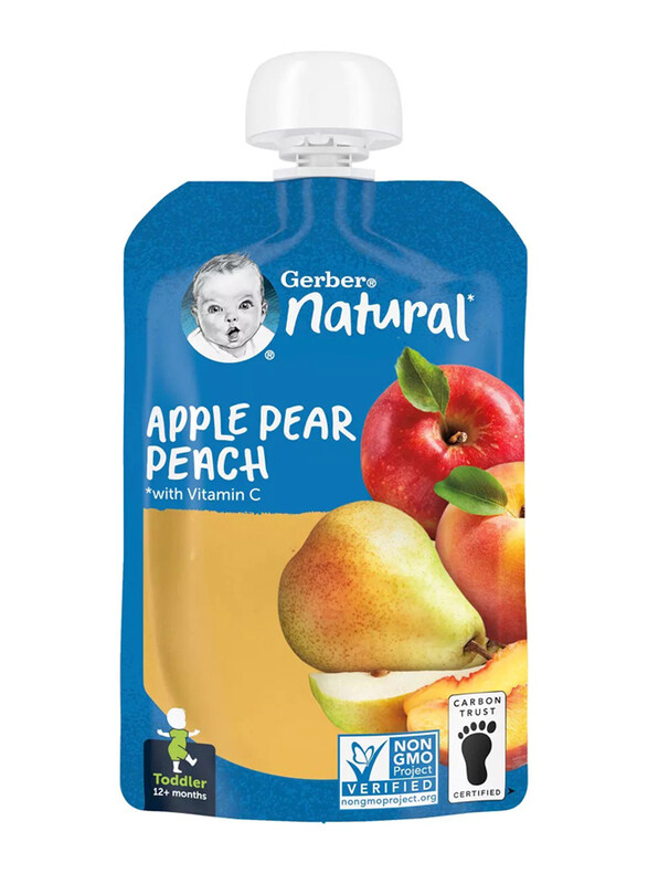 

Gerber Baby Food Apple Pear Peach, 12+ Months, 99g