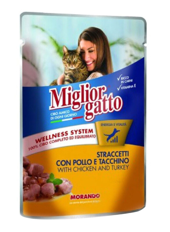

Miglior Gatto Chicken And Turkey Pouches Wet Cat Food, 24 x 100g
