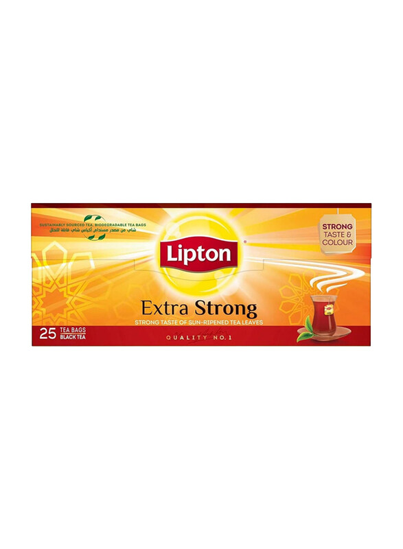 

Lipton Extra Strong Yellow Label Black Tea, 25 x 2.5g