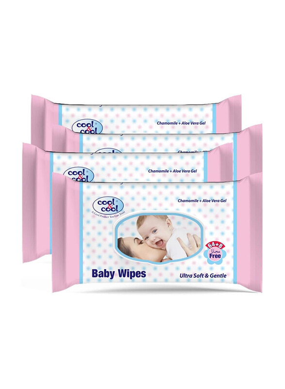 

Cool & Cool 4 x 72 Wipes Baby Wipes