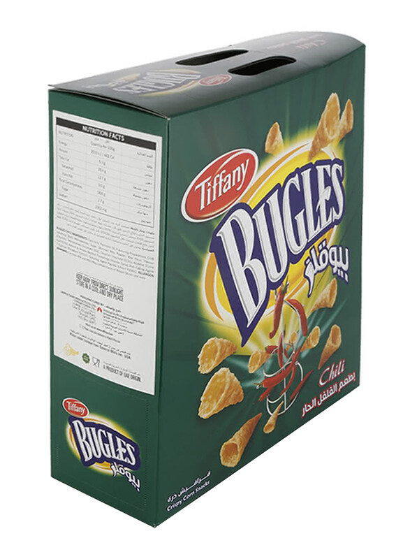 

Tiffany Bugles Chili Flavor Crispy Corn Snacks, 12 x 25g