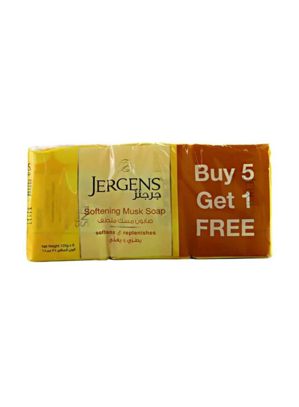 

Jergens Softening Musk Soap Bar, 6 x 125g