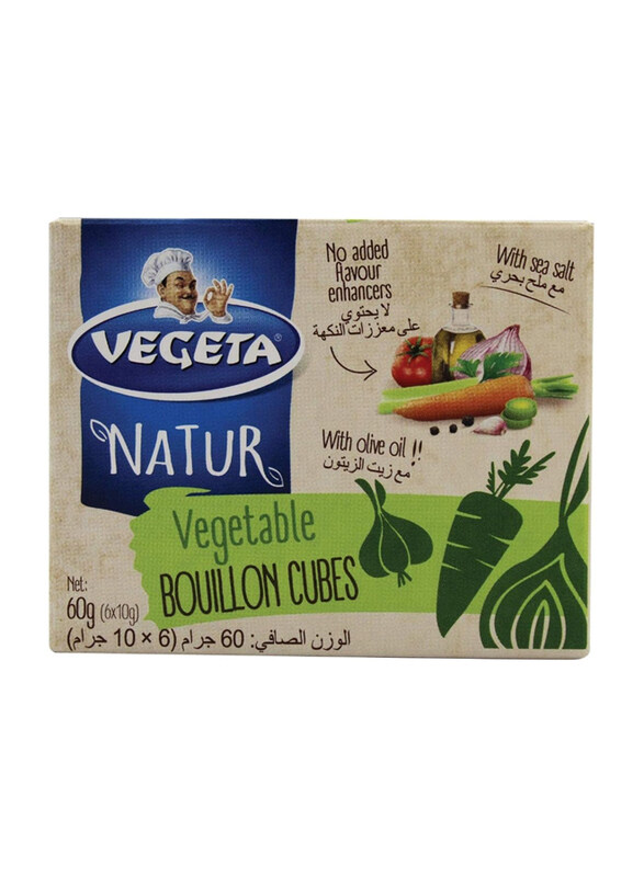 

Vegeta Natur Vegetable Bouillon Cubes Seasoning, 60g