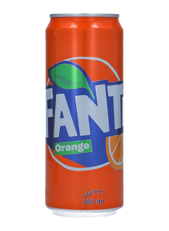 Fanta Orange Soft Drink Can, 330ml