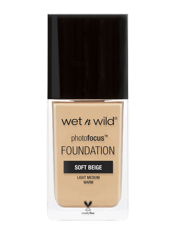 Wet N Wild Photo Focus Foundation, Soft Beige, Beige