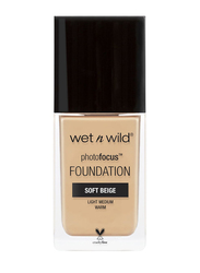 Wet N Wild Photo Focus Foundation, Soft Beige, Beige