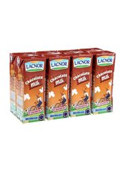 Lacnor Chocolate Flavoured Milk, 8 x 180ml