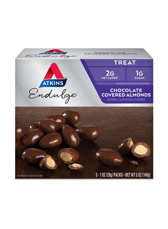 Atkins Endulge Chocolate Covered Almonds, 5 x 28g