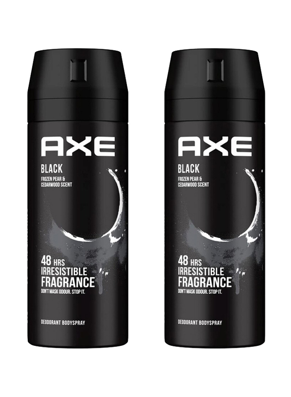 Axe Black Mcqueen Deodorant Spary, 150ml, 2 Pieces