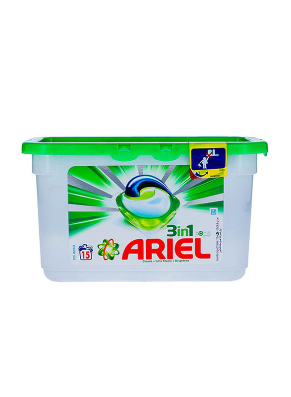 Ariel 3-in-1 Pods Original Scent Washing Liquid Capsules, 15 Capsules x 28.8g