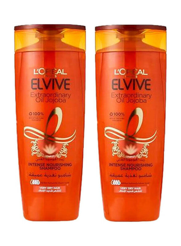 

L'oreal Paris Elvive Extraordinary Oil Shampoo for Dry Hair, 2 x 400ml