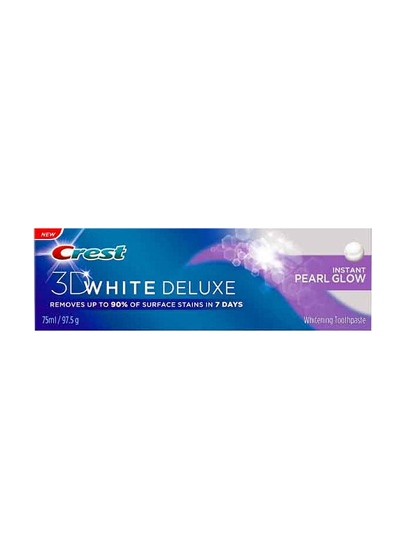 

Crest 3D White Deluxe Instant Pearl Glow Toothpaste, 75ml