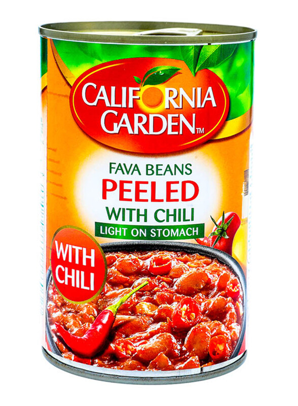 

California Garden Canned Peeled Fava Beans with Chili, 450g