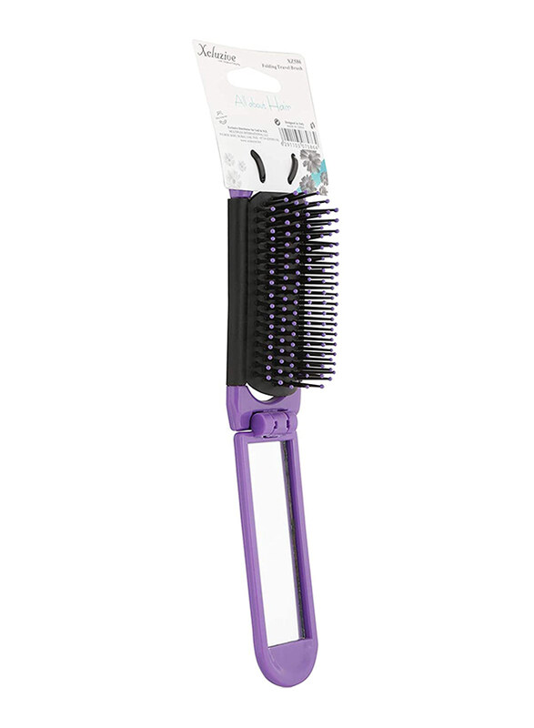 

Xcluzive Folding Travel Hair Brush, Multicolour