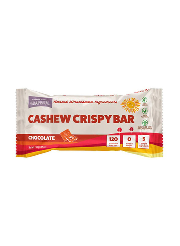 

Grapeful Vegan Cashew Chocolate Bar, 30g
