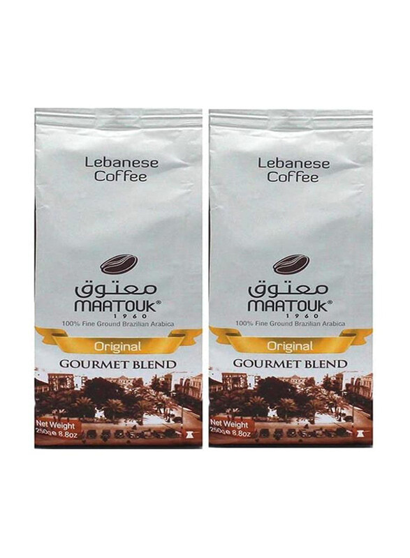 

Maatouk Lebanese Coffee With Cardamom Gourmet Blend, 2 Pieces x 250g