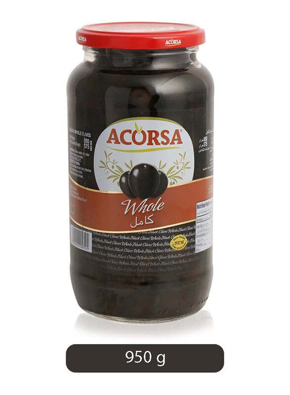 

Acorsa Whole Black Olives, 950g