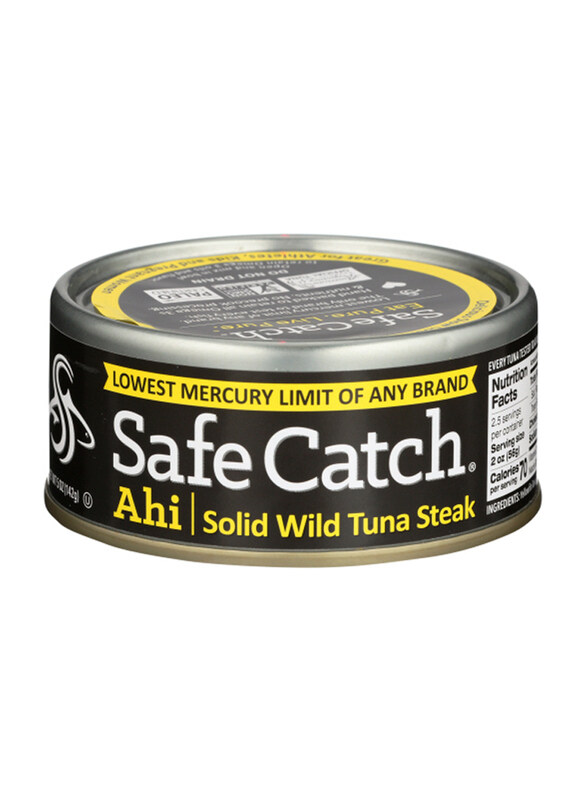 

Safe Catch Slow Cooked Premium Solid Wild Ahi Tuna Steak, 142g