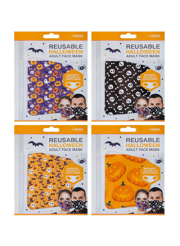 

Halloween Reusable Stretchable Facemask, Assorted Designs