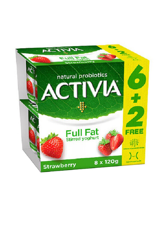 

Activia Strawberry Full Fat Yogurt, 8 x 120g