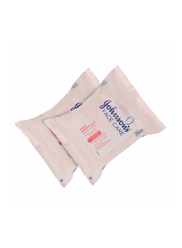 

Johnson & Johnson Normal Facial Wet Wipes, 2 x 25 Pieces