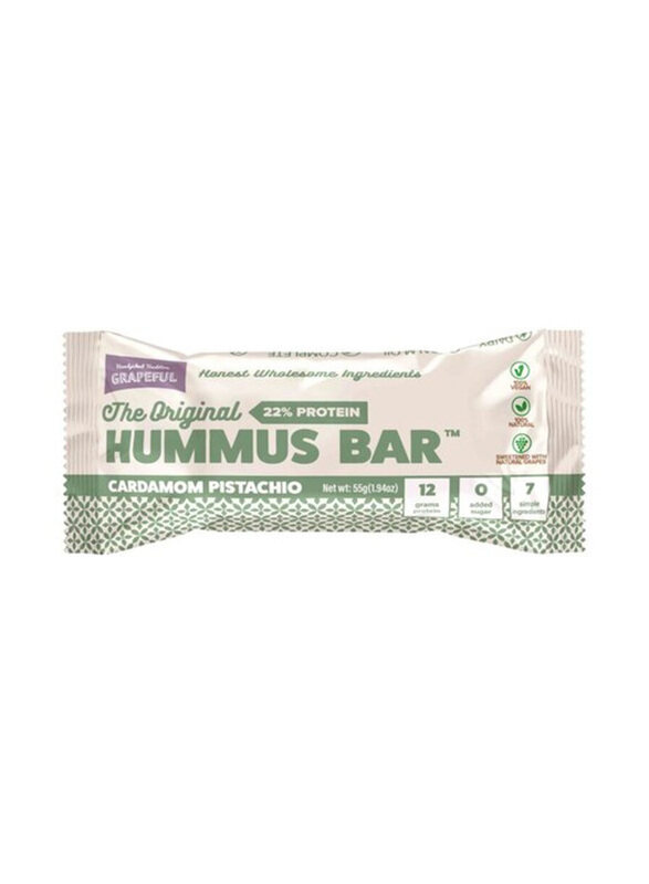 

Grapeful Cardamom & Pistachio Vegan Humus Bar, 55g