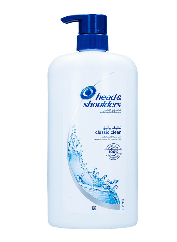 Head & Shoulders Classic Clean Anti-Dandruff Shampoo for All Hair Types, 1Ltr