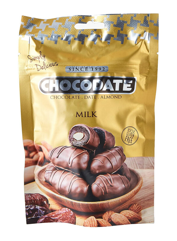 

Chocodate Exclusive Dates with Almonds Milk Chocolate, 100g