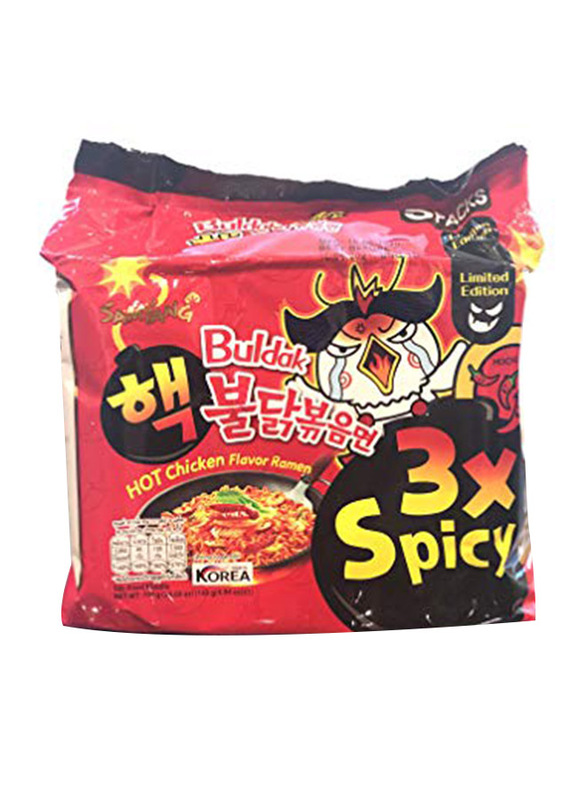 

Samyang 3x Spicy Hot Chicken Ramen Noodles, 5 x 140g