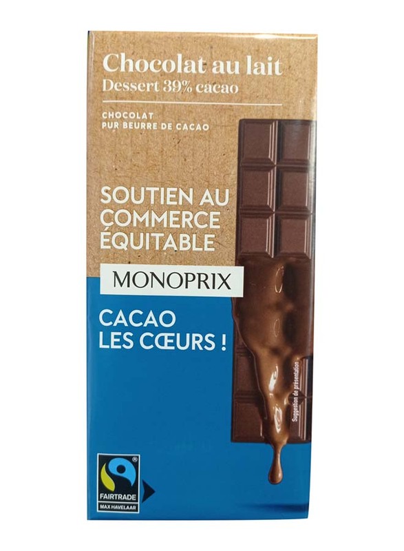 

Monoprix Chocolate Milk Dessert Bar, 175g