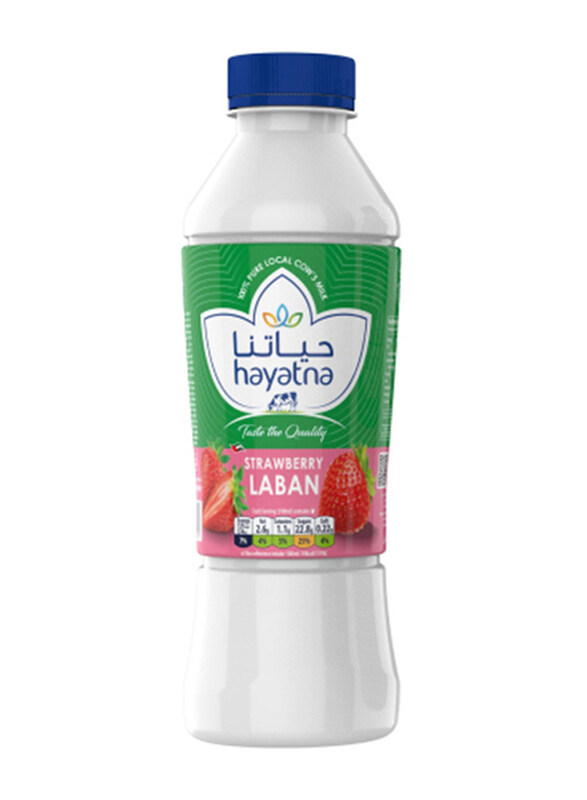 

Hayatna Fresh Strawberry Laban, 340ml