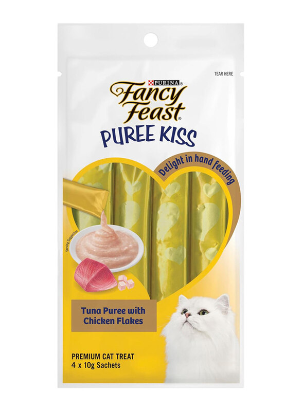 

Purina Fancy Feast Kiss Tuna Puree with Chicken Flakes Cat Wet Food, 40g