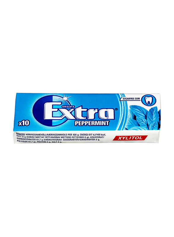Wrigley Extra Gum White Chewing Gum, 10 Pieces x 14g